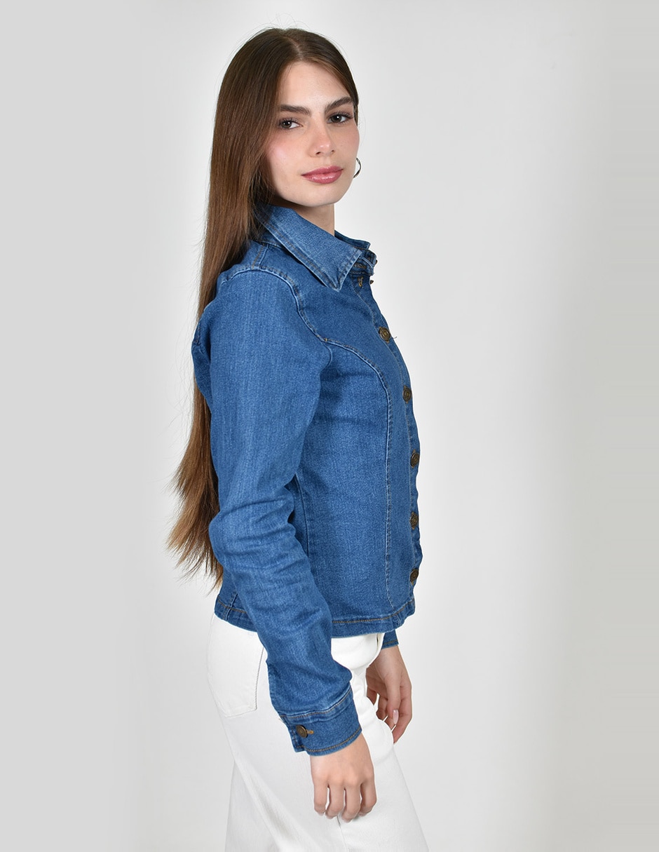 Camisa de algodón manga larga para mujer 5